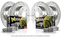 Picture of Power Stop K4023-26 Z26 Street Warrior Brake Kit with Drilled Slotted Rotors
