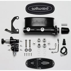 Picture of Wilwood 261-13270-BK 1-1/8" Tandem Master Cylinder Kit with Proportioning Valve