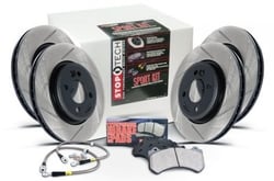 Picture of StopTech Street Axle Pack Slotted 4-Wheel Brake Kit