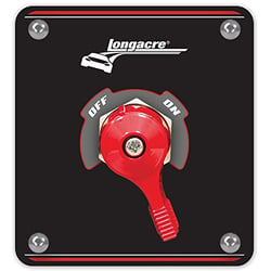 Picture of Longacre Racing Products 52-45784 Battery Disconnect Panel 4 Post Black