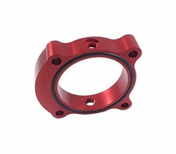 Picture of Torque Solution TS-TBS-029R Throttle Body Spacer Red Anodized Billet Aluminum