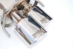 Picture of Invidia HS14LRF3SH Q300 Cat-Back Exhaust System with Rolled Stainless Steel Quad Tips