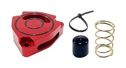 Picture of Torque Solution TS-SP2-KFR Blow Off Valve Sound Plate Red Anodized