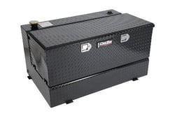 Picture of Dee Zee DZ92647SB 92-Gallon Combo Transfer Tank and Toolbox L-Shape Black Steel