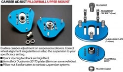 Picture of Cusco 253 410 A Front Camber Adjustable Pillowball Upper Mount
