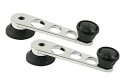 Picture of EMPI 11-4520-B Window Cranks Chrome with Black Knob Pair for VW Beetle 1952-1967