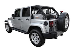 Picture of Rightline Gear 100J75 Weatherproof Side Storage Bag Organizer for Jeep Wrangler Gray 2-Pack