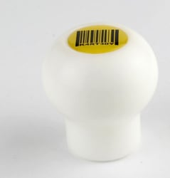 Picture of Kartboy KB-015-WD-6Spd White Delrin Knuckleball Shift Knob 6-Speed