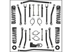 Picture of Rock Krawler JK35XF-4 3.5 Inch X Factor Mid Arm Suspension Lift Kit for Jeep Wrangler JK 4-Door