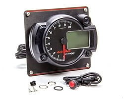 Picture of Longacre Racing Products 52-44479 AccuTech DLi Data Logging Tachometer 4 Inch Black Face with Aluminum Panel