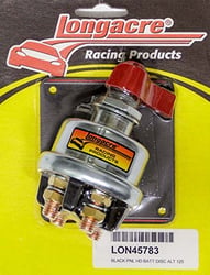 Picture of Longacre Racing Products 52-45783 High Capacity Battery Disconnect Switch with Panel - 4 Terminal