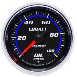 Picture of AutoMeter 6121 Cobalt 2-1/16" Mechanical Oil Pressure Gauge 0-100 PSI