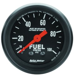 Picture of AutoMeter 2612 Z-Series Mechanical Fuel Pressure Gauge 2-1/16" 0-100 PSI