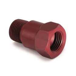 Picture of AutoMeter 2272 Adapter Fitting 3/8" NPT Male Aluminum Red for Mechanical Temperature Gauge