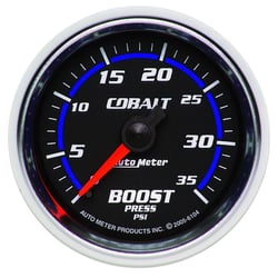 Picture of AutoMeter 6104 Cobalt Mechanical Boost Gauge 2-1/16" 0-35 PSI