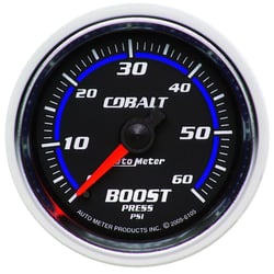 Picture of AutoMeter 6105 Cobalt Mechanical Boost Gauge 2-1/16" 0-60 PSI