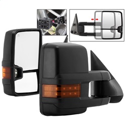 Picture of Spyder 9936678 Power Heated LED Telescoping Towing Mirrors - Pair