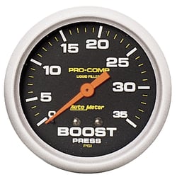 Picture of AutoMeter 5404 Pro-Comp 2-5/8" Liquid Filled Mechanical Boost Gauge 0-35 PSI