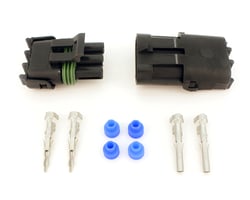 Picture of FAST 6000-6723 3-Pin Weatherpack Connector Kit with Terminals and Seals