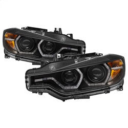 Picture of Spyder 5084347 Projector Headlights with LED DRL - Black Housing