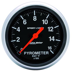 Picture of AutoMeter 3544 Sport-Comp Digital Pyrometer Gauge 2-5/8" 0-1600°F EGT