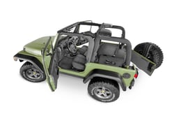 Picture of BedRug BTTJ97F Jeep Bedtred 97-06 Tj/lj Front 3pc Flr Kit (w Cntr Cnsl) - Ht Shlds