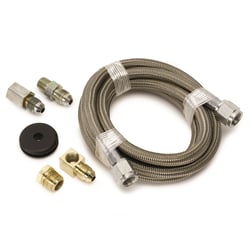 Picture of AutoMeter 3228 Braided Stainless Steel Gauge Line Kit #4 6ft -4AN 1/8" NPT