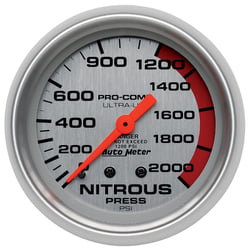 Picture of AutoMeter 4428 Ultra-Lite Mechanical Nitrous Pressure Gauge 2-5/8" 0-2000 PSI