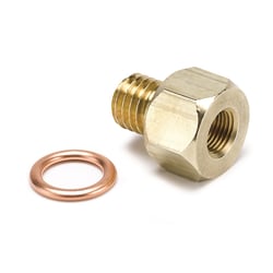 Picture of AutoMeter 2278 Metric Adapter Fitting M12x1.75 Male to 1/8" NPTF Female Brass