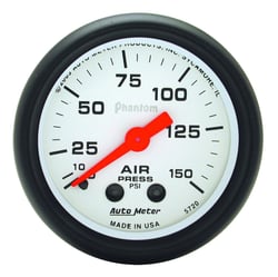 Picture of AutoMeter 5720 Phantom 2-1/16" Mechanical Air Pressure Gauge 0-150 PSI