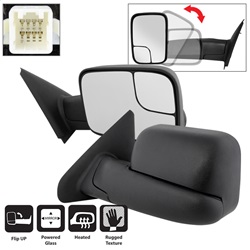Picture of Spyder 9935732 Xtune Extendable Power Heated Tow Mirror Set