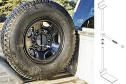 Picture of Titan Fuel Tanks 9901330 Spare Tire Buddy In-Bed Tire Mount