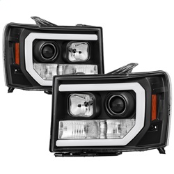 Picture of Spyder 5083630 LED Light Bar DRL Projector Headlights Black