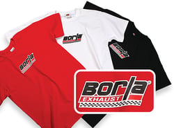 Picture of Borla 21303 Men'S Checkered Red Crew Neck T-Shirt - Medium