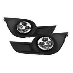 Picture of Spyder 9031649 LED DRL Fog Light Kit with Switch - Clear