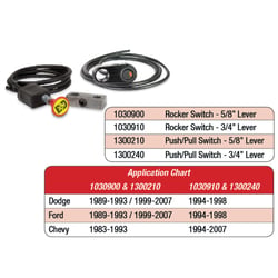 Picture of BD Diesel 1030910 Rocker Switch Kit for 3/4" Manual Transmission Shift Lever