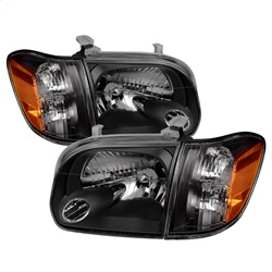 Picture of Spyder 9034336 OEM Style Headlights & Corner Lights - Black