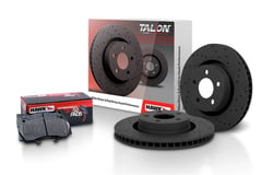 Picture of Hawk Performance Talon Cross-Drilled & Slotted Rotor and HPS 5.0 Brake Pad Kit