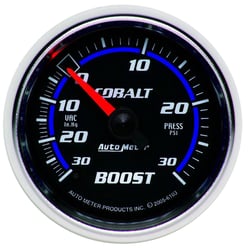 Picture of AutoMeter 6103 Cobalt Boost/Vacuum Gauge 2-1/16" 30inHg-30PSI Mechanical