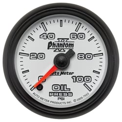 Picture of AutoMeter 7553 Phantom II Oil Pressure Gauge 2-1/16" 0-100 PSI Digital Stepper Motor