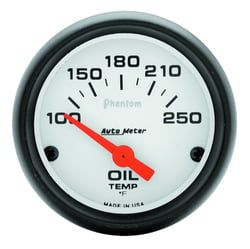 Picture of AutoMeter 5747 Phantom Oil Temperature Gauge 2-1/16" 100-250°F Electric