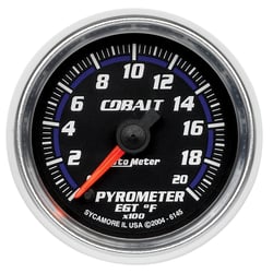 Picture of AutoMeter 6145 Cobalt 2-1/16" Pyrometer EGT Gauge 0-2000°F Digital Stepper Motor