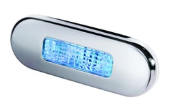 Picture of Hella 959680611 Oblong LED Step Lamp 12/24V Stainless Steel Blue