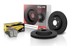 Picture of Hawk Talon Cross-Drilled & Slotted Rotor and Performance Ceramic Brake Pad Kit