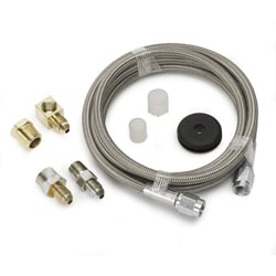 Picture of AutoMeter 3236 Braided Stainless Steel Line Kit 6ft -3AN 1/8" NPTF Gauge