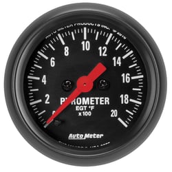 Picture of AutoMeter 2655 Z-Series Pyrometer EGT Gauge 2-1/16" 0-2000°F Digital Stepper Motor