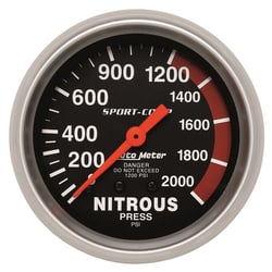 Picture of AutoMeter 3428 Sport-Comp Nitrous Pressure Gauge 2-5/8" 0-2000 PSI Mechanical