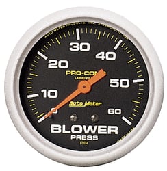 Picture of AutoMeter 5402 Pro-Comp 2-5/8" Mechanical Blower Pressure Gauge 0-60 PSI