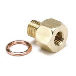 Picture of AutoMeter 2277 Metric Adapter Fitting M12x1.5 Male to 1/8" NPTF Female Brass