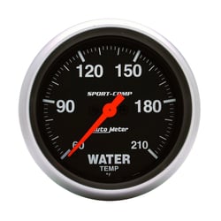 Picture of AutoMeter 3569 Sport-Comp Water Temperature Gauge 2-5/8" 60-210°F Digital Stepper Motor
